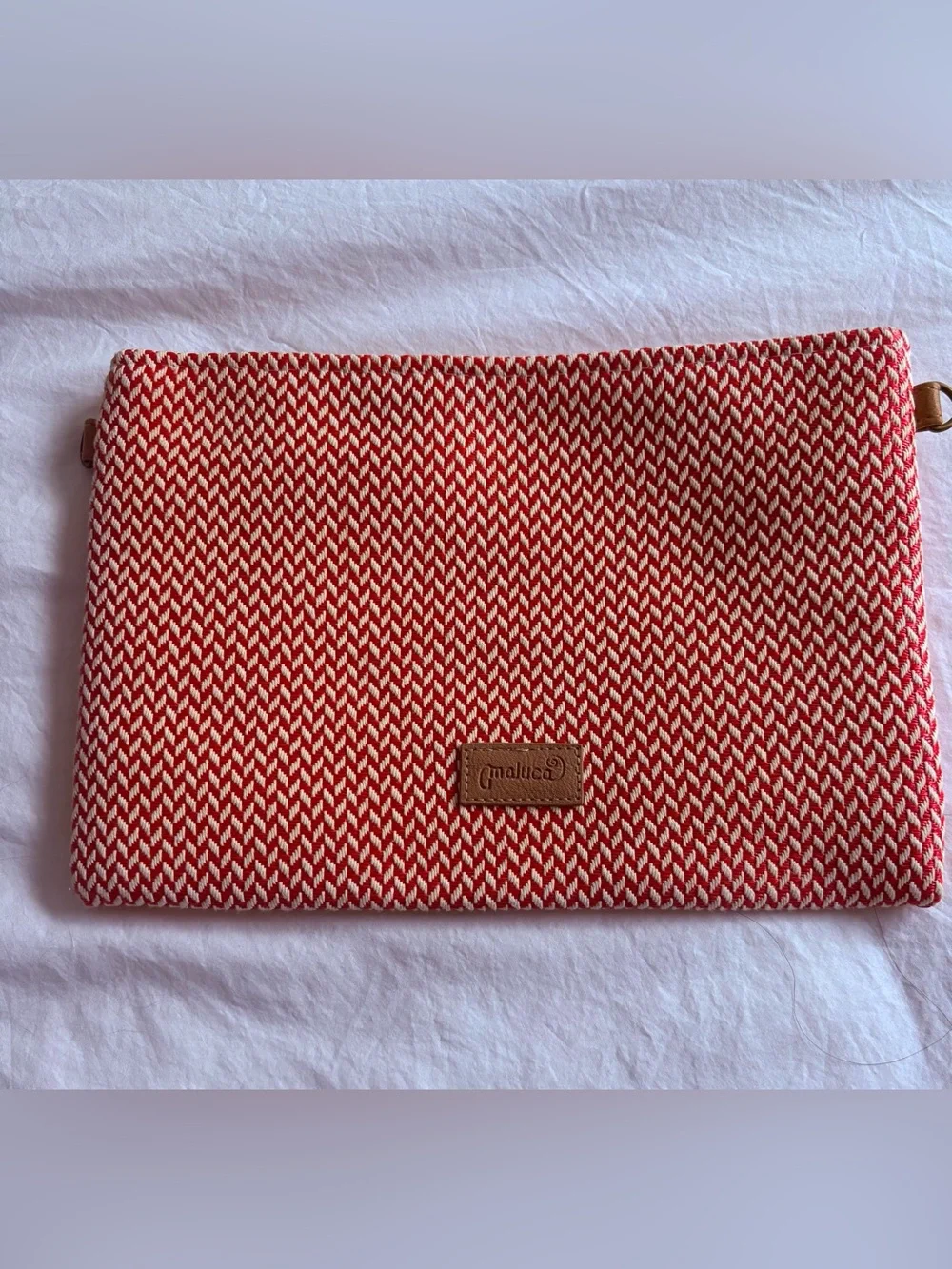 Maluca Red & White Clutch